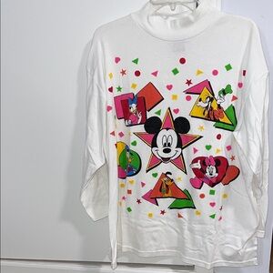 Vintage 90s Disney Mickey Mouse Mock Turtleneck